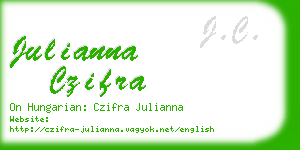julianna czifra business card